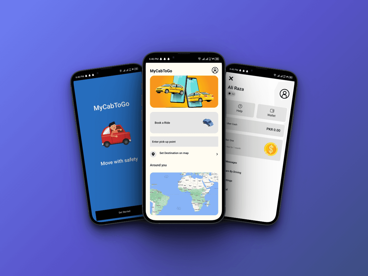 myCabToGo: Cab Service Mobile Application